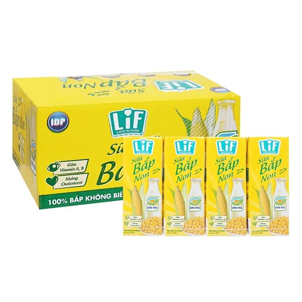 Thùng 24 Sữa Bắp Non Lif 180ml