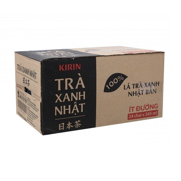 Thùng 24 Trà Xanh Nhật Kirin Ít Đường 345ml