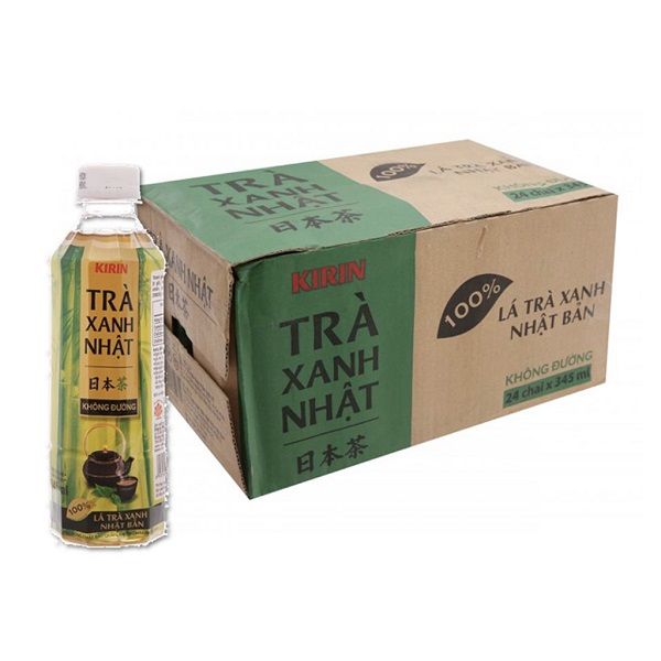 Thùng 24 Trà Xanh Nhật Kirin Không Đường 345ml