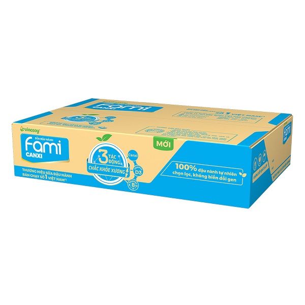 Thùng 36 Sữa Đậu Nành Fami Canxi 200ml