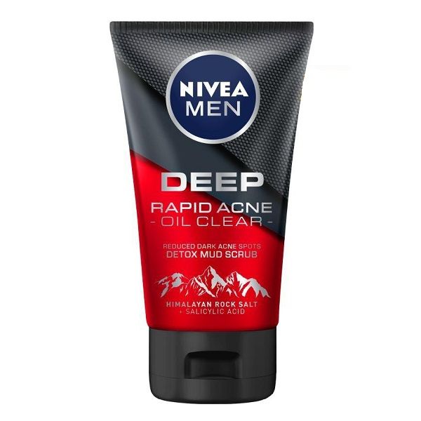 Sữa Rửa Mặt Nivea Men Deep Rapid Acne Oil Clear 100g