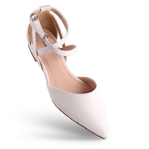 Giày Nữ Bata Màu White 561-1006