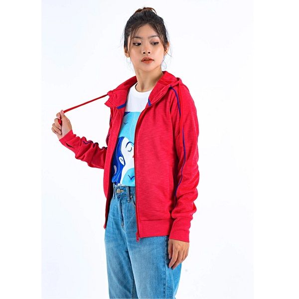 Áo Khoác Nữ Viền Màu Couple TX Màu Đỏ 1011