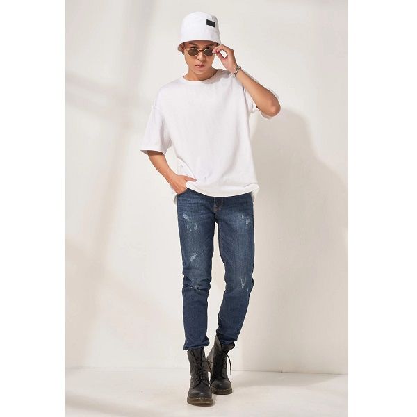 Áo Thun Basic Oversize Nam Couple TX Màu Trắng 1006