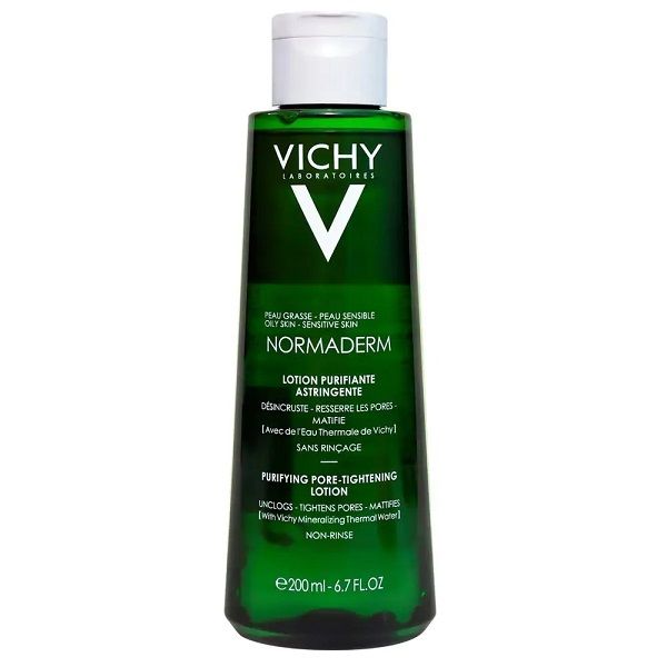 Nước Cân Bằng Giảm Bóng Dầu Cho Da Dầu Và Mụn Vichy Normaderm Purifying Pore-Tightening Lotion 200ml (5871, 5873)