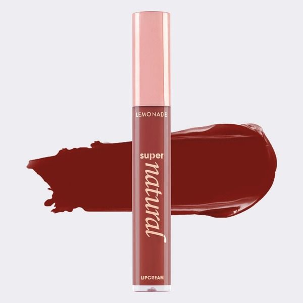 Son Kem Lì Lâu Trôi Lemonade Super Natural Matte Lip Cream Màu Đỏ Đất #05 Hot As Fire 5g