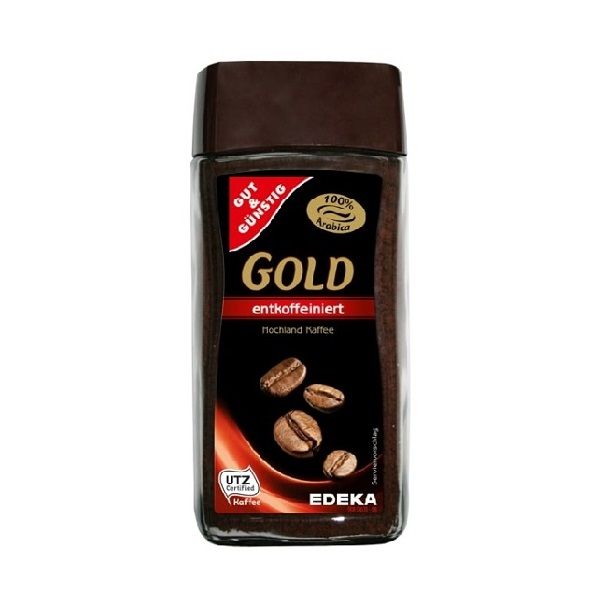 Cà Phê Hòa Tan Đã Khử Cafein Gut&Gunstig Gold 100g