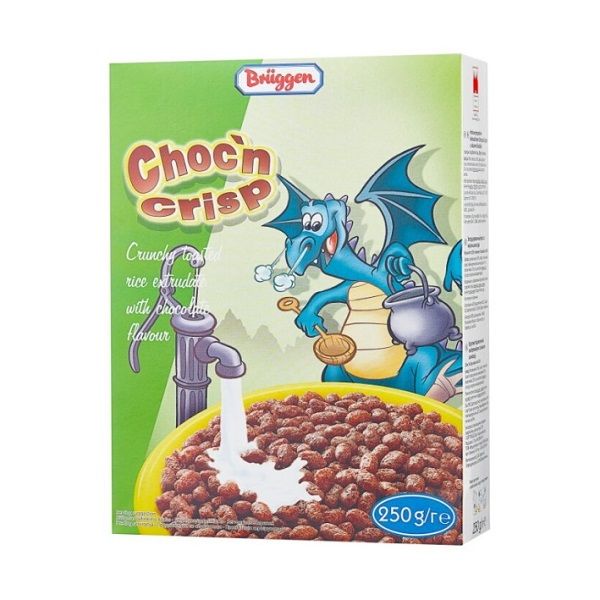 Bỏng Gạo Giòn Vị Sô Cô La Bruggen Choc'n Crisp 250g