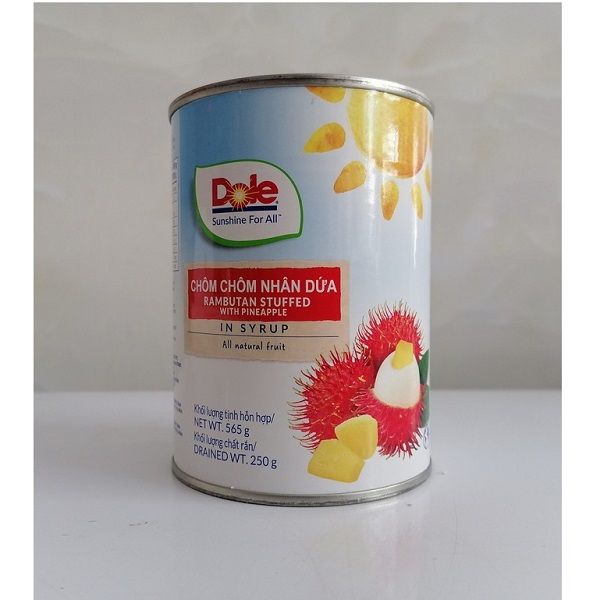 Chôm Chôm Nhân Dứa Ngâm Đường Dole 565g