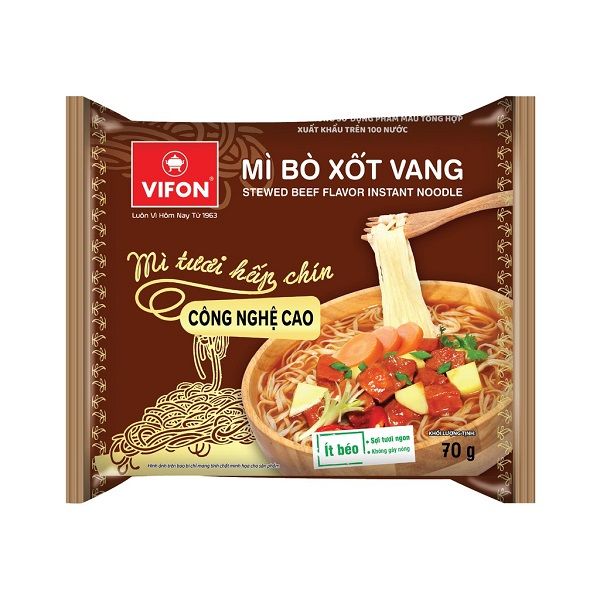 Mì Tươi Vifon Bò Xốt Vang 70g