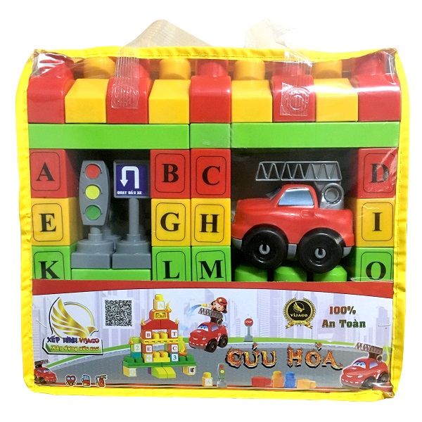 Đồ Chơi Xếp Hình Cứu Hỏa Vijago - VJG023
