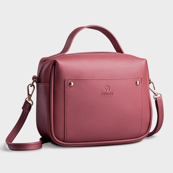 Túi Đeo Chéo Thời Trang Yuumy Màu Hồng Ruốc YN81HR (Store 5703)