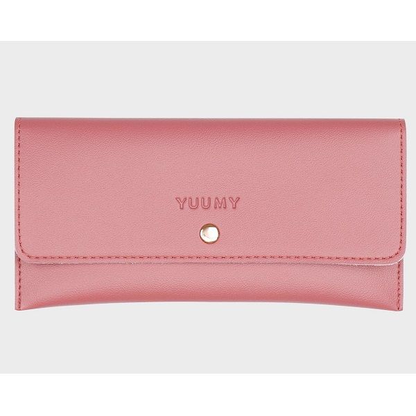 Ví Da Cầm Tay Thời Trang Yuumy Màu Hồng Ruốc YV8HR (Store 5703)