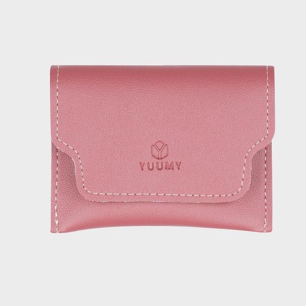 Ví Da Cầm Tay Thời Trang Yuumy Màu Hồng Ruốc YV14HR (Store 5703)
