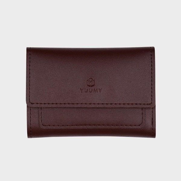 Ví Da Cầm Tay Thời Trang Yuumy Màu Nâu YV16N (Store 5703)