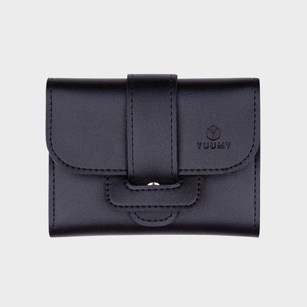 Ví Da Cầm Tay Thời Trang Yuumy Màu Đen YV17D (Store 5703)