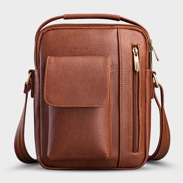 Túi Đeo Chéo Thời Trang Trita Màu Bò Đậm RTN3BD (Store 5703)