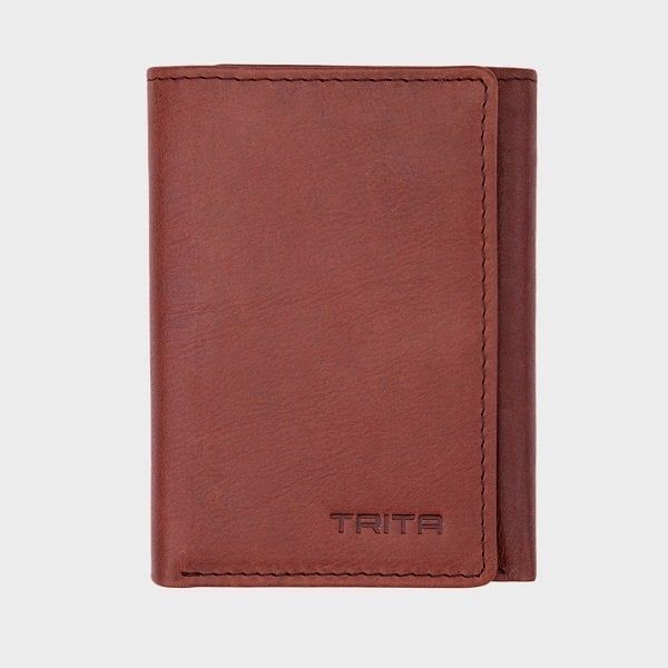 Ví Nam Da Bò Thật Trita Màu Bò Đậm RVN03BD (Store 5703)