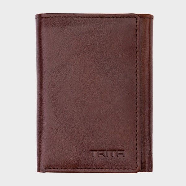 Ví Nam Da Bò Thật Trita Màu Nâu RVN03N (Store 5703)