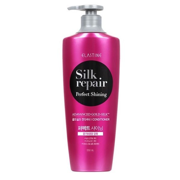 Kem Xả Elastine Silk Repair Perfect Shining Gold Silk Conditioner 550ml (1001, 1003)