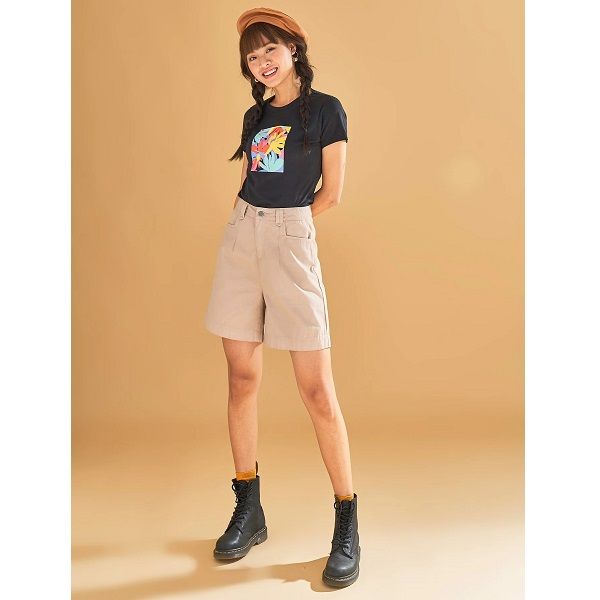 Áo Thun Nữ In Họa Tiết Màu Đen Couple TX 2015 (Store 5703)