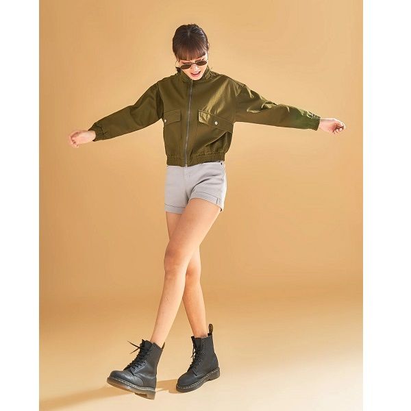 Áo Khoác Nữ Khaki Màu Rêu Couple TX WOF 2001 (Store 5703)