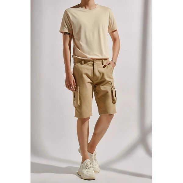 Quần Nam Kaki Ngắn Túi Hộp Màu Nâu Couple TX MKS 3004 (Store 5703)