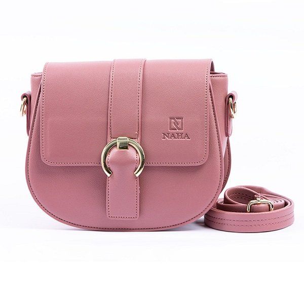 Túi Đeo Chéo Nữ Thời Trang Naha Màu Hồng Ruốc NH001 (Store 5704)
