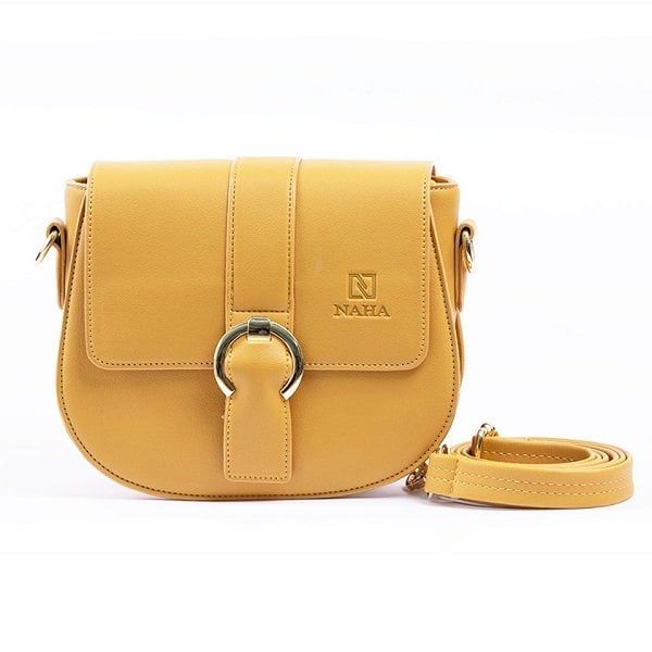 Túi Đeo Chéo Nữ Thời Trang Naha Màu Vàng NH001 (Store 5704)