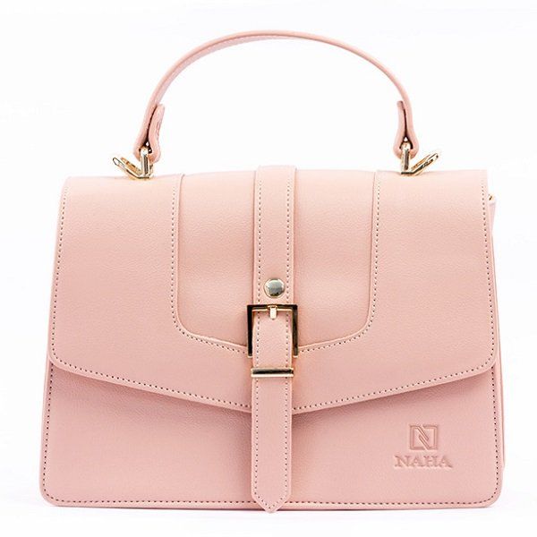 Túi Đeo Chéo Thời Trang Naha Màu Hồng Phấn NH003 (Store 5704)