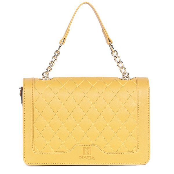 Túi Đeo Chéo Nữ Thời Trang Naha Màu Vàng NH012 (Store 5704)