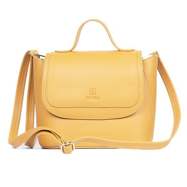 Túi Đeo Chéo Nữ Thời Trang Naha Màu Vàng NH015 (Store 5704)