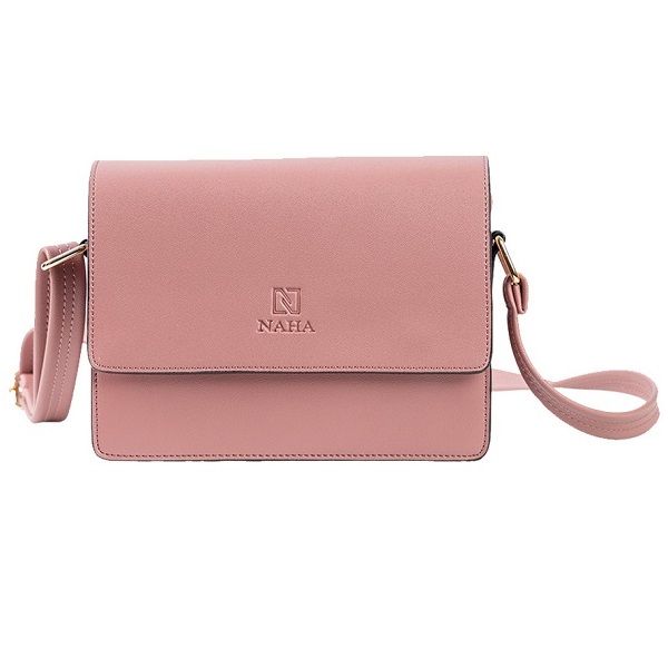 Túi Đeo Chéo Nữ Thời Trang Naha Hồng Ruốc NH021 (Store 5704)