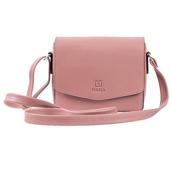 Túi Đeo Chéo Nữ Thời Trang Naha Màu Hồng Ruốc NH022 (Store 5704)