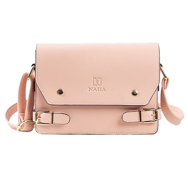 Túi Đeo Chéo Nữ Thời Trang Naha Màu Hồng Phấn NH023 (Store 5704)