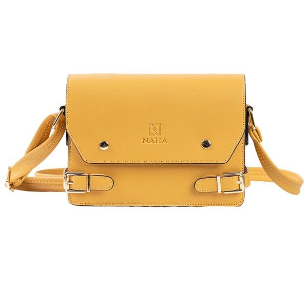 Túi Đeo Chéo Nữ Thời Trang Naha Màu Vàng NH023 (Store 5704)