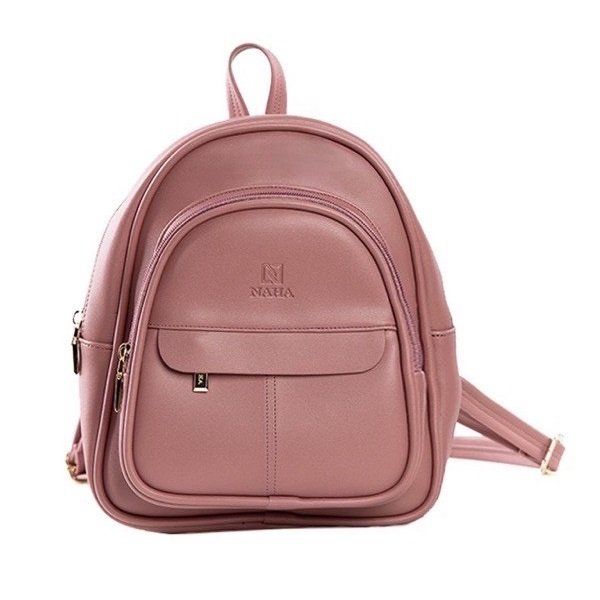 Balo Nữ Thời Trang Naha Màu Hồng Ruốc BL02 (Store 5704)