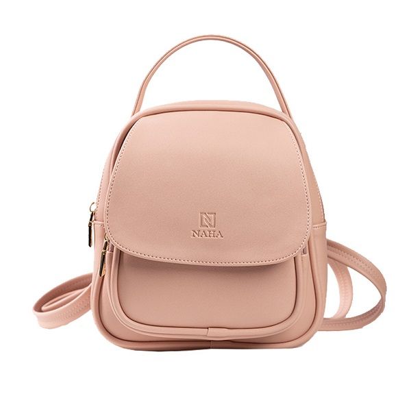 Balo Nữ Thời Trang Naha Màu Hồng Phấn BL03 (Store 5704)