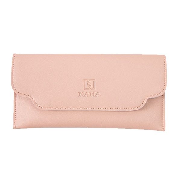 Ví Nữ Dài Cầm Tay Thời Trang Naha Màu Hồng Phấn VN009 (Store 5704)