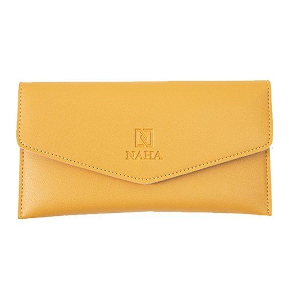 Ví Nữ Dài Cầm Tay Thời Trang Naha Màu Vàng VN008 (Store 5704)
