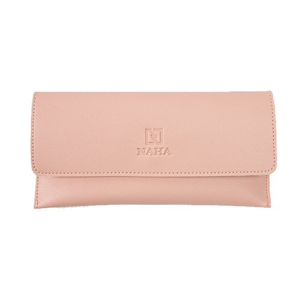 Ví Nữ Dài Cầm Tay Thời Trang Naha Màu Hồng Phấn VN007 (Store 5704)