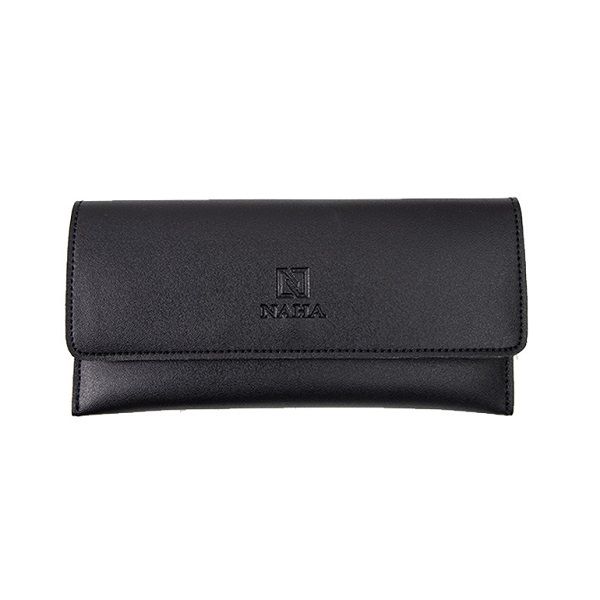 Ví Nữ Dài Cầm Tay Thời Trang Naha Màu Đen VN007 (Store 5704)