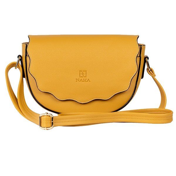 Túi Đeo Chéo Nữ Thời Trang Naha Màu Vàng NH025 (Store 5704)