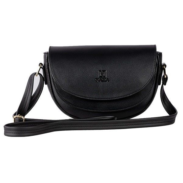Túi Đeo Chéo Nữ Thời Trang Naha Màu Đen NH026 (Store 5704)