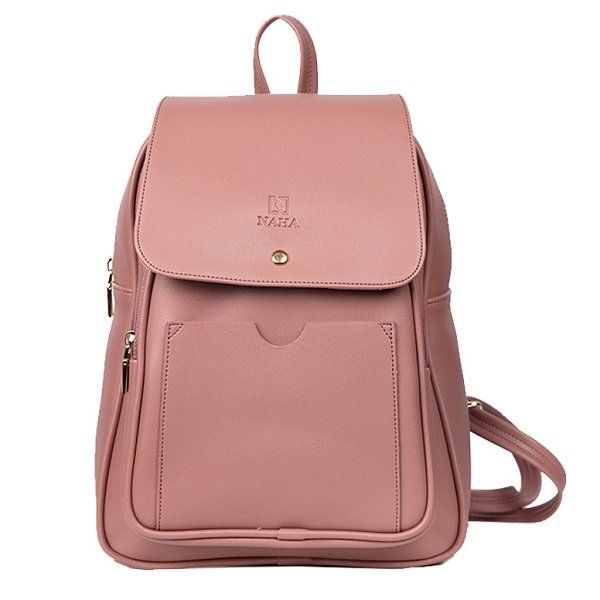 Balo Nữ Thời Trang Naha Màu Hồng Ruốc BL04 (Store 5704)