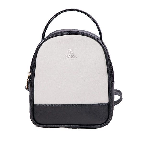 Balo Nữ Thời Trang Naha Màu Đen Xám BL005 (Store 5704)
