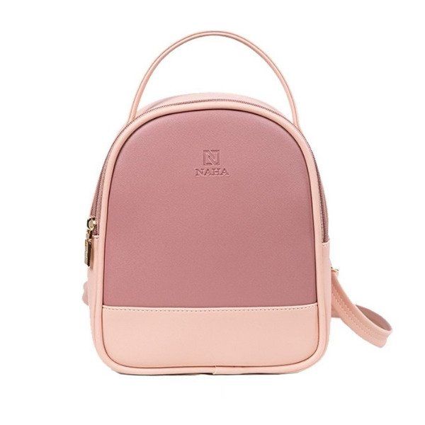 Balo Nữ Thời Trang Naha Màu Hồng Phấn BL005 (Store 5704)