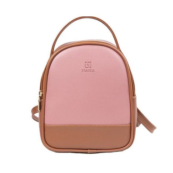 Balo Nữ Thời Trang Naha Màu Nâu Hồng BL005 (Store 5704)