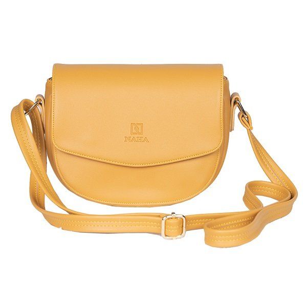 Túi Đeo Chéo Nữ Thời Trang Naha Màu Vàng NH029 (Store 5704)