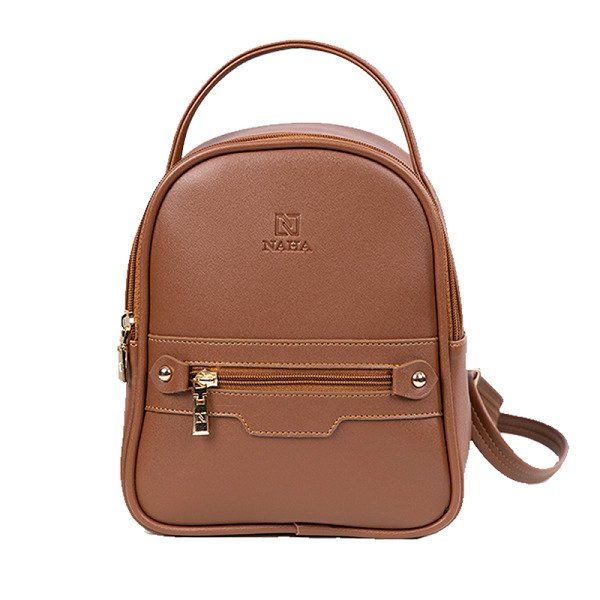 Balo Nữ Thời Trang Naha Màu Nâu BL006 (Store 5704)
